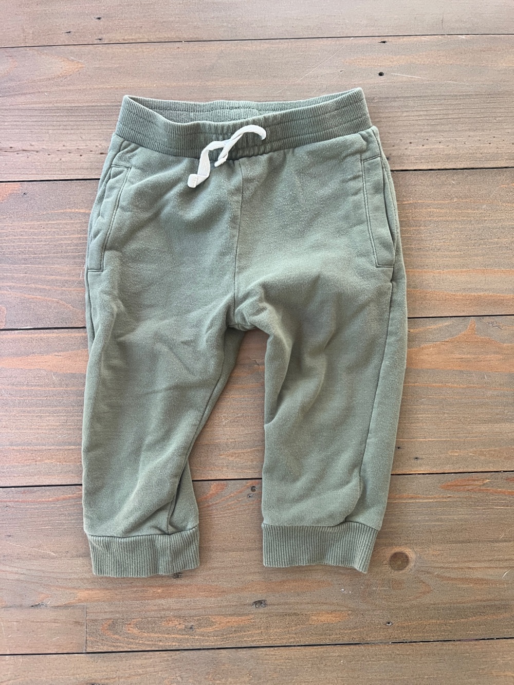 Miles the Label Olive Green Drawstring Sweatpants - 12M